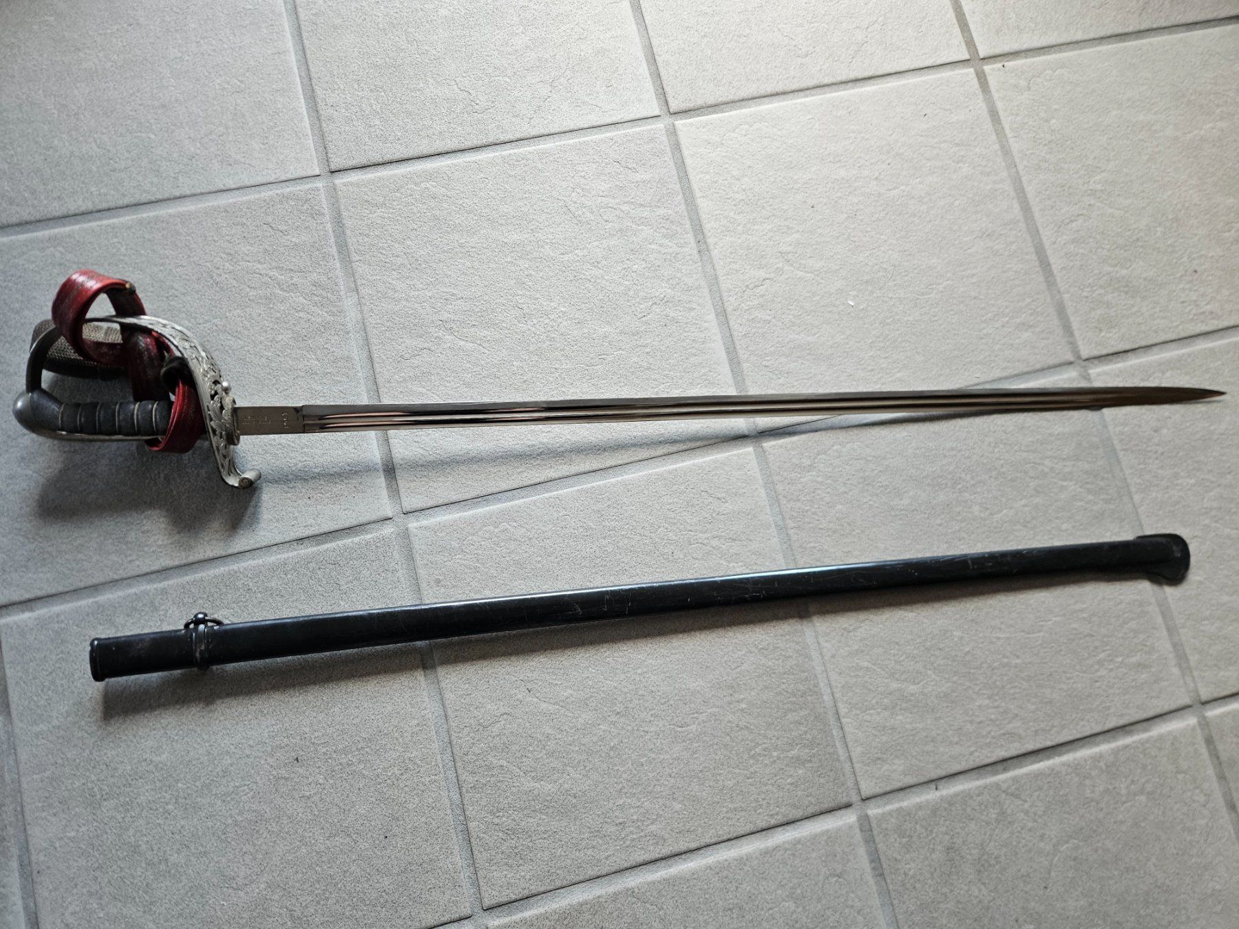 Armes blanches: Offizierssäbel Mod 1899 mit Scheide und Portepee 1901 – D'occasion à Volketswil par Lokitier 3