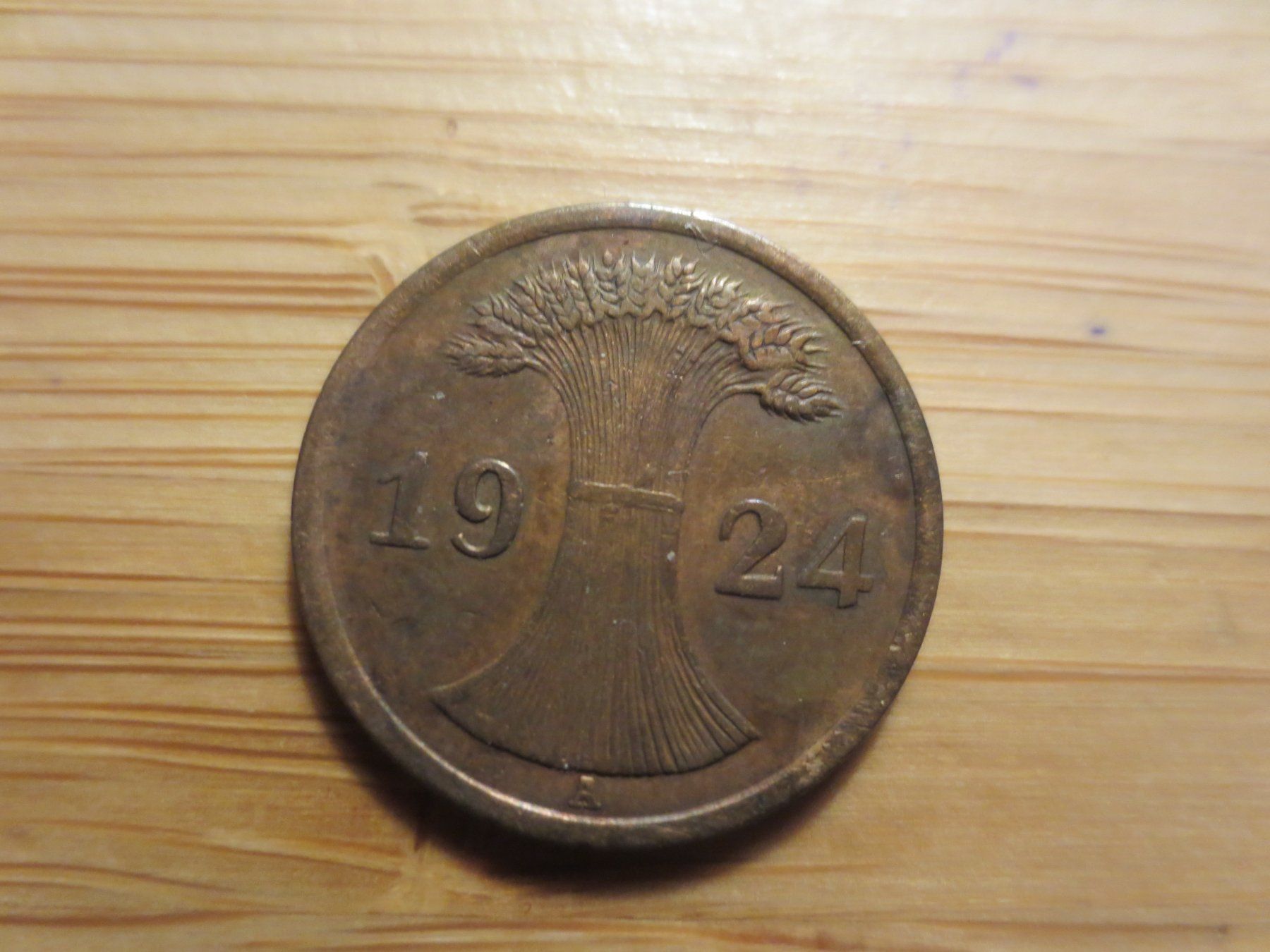 Tutti le monete: Deutsches Reich 2 Pfennig 1924 – Usato da Weier im Emmental venduto da waefler03 1