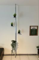 Teleskopregal Pflanzenständer mit 4 Ablagen Blumenständer 