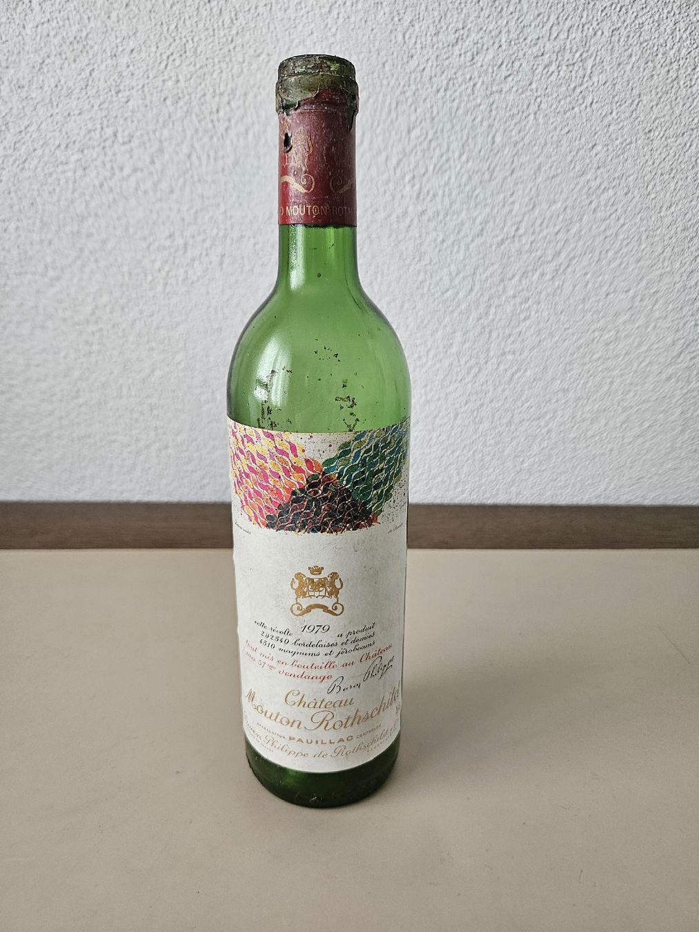 Mouton Rothschild Vino: Chateau Mouton 1979 nur Flasche – Usato da Wittenbach venduto da phipps68