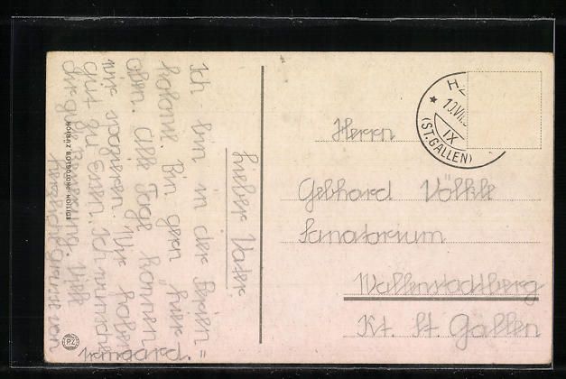 Cartoline postali: Hemberg, Gesamtansicht mit Churfirsten – Usato da Berlin venduto da bartko-reher 1