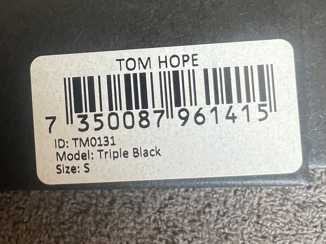 Bracciali & Braccialetti: Armband TOM HOPE Triple Black Grösse S mit Anker – Usato da Trasadingen venduto da Kim_06.02. 2