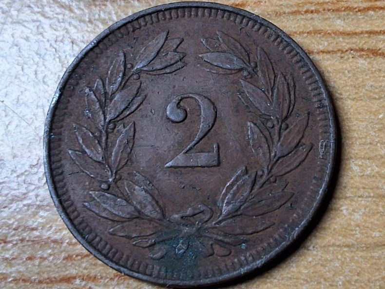 Alle Münzen: 2 Rappen 1912 – Gebraucht aus Münchenstein von purbach1 9