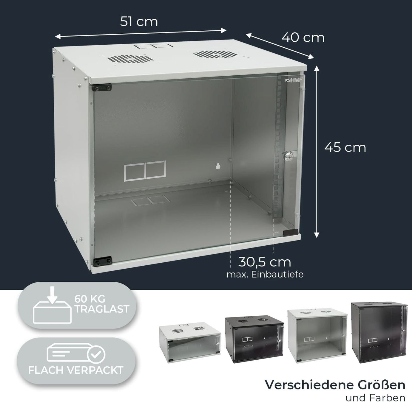 Sonstiges zu Computer & Netzwerk: HMF Serverschrank 19 Zoll 9HE – Neu und originalverpackt aus Bottighofen von zaap 4
