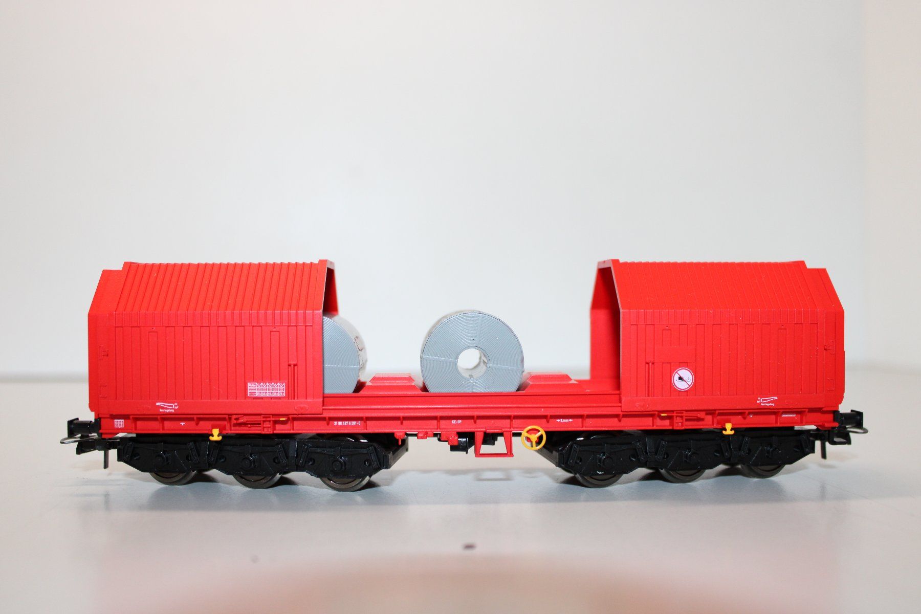 Fleischmann Modellini di ferrovie: Fleischmann 5515+5386 Deutsche Bahn AG DBCargo Güterwagen DC – Usato da Basel venduto da mhmarken 6