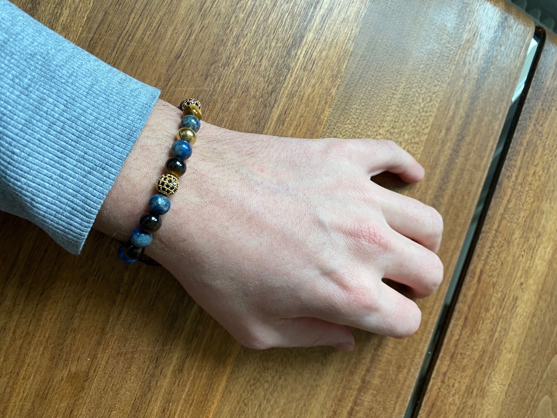Bracciali & Braccialetti: TIGERAUGE & PERLENARMBAND – Nuovo (secondo la descrizione) da Bern venduto da mod18 3