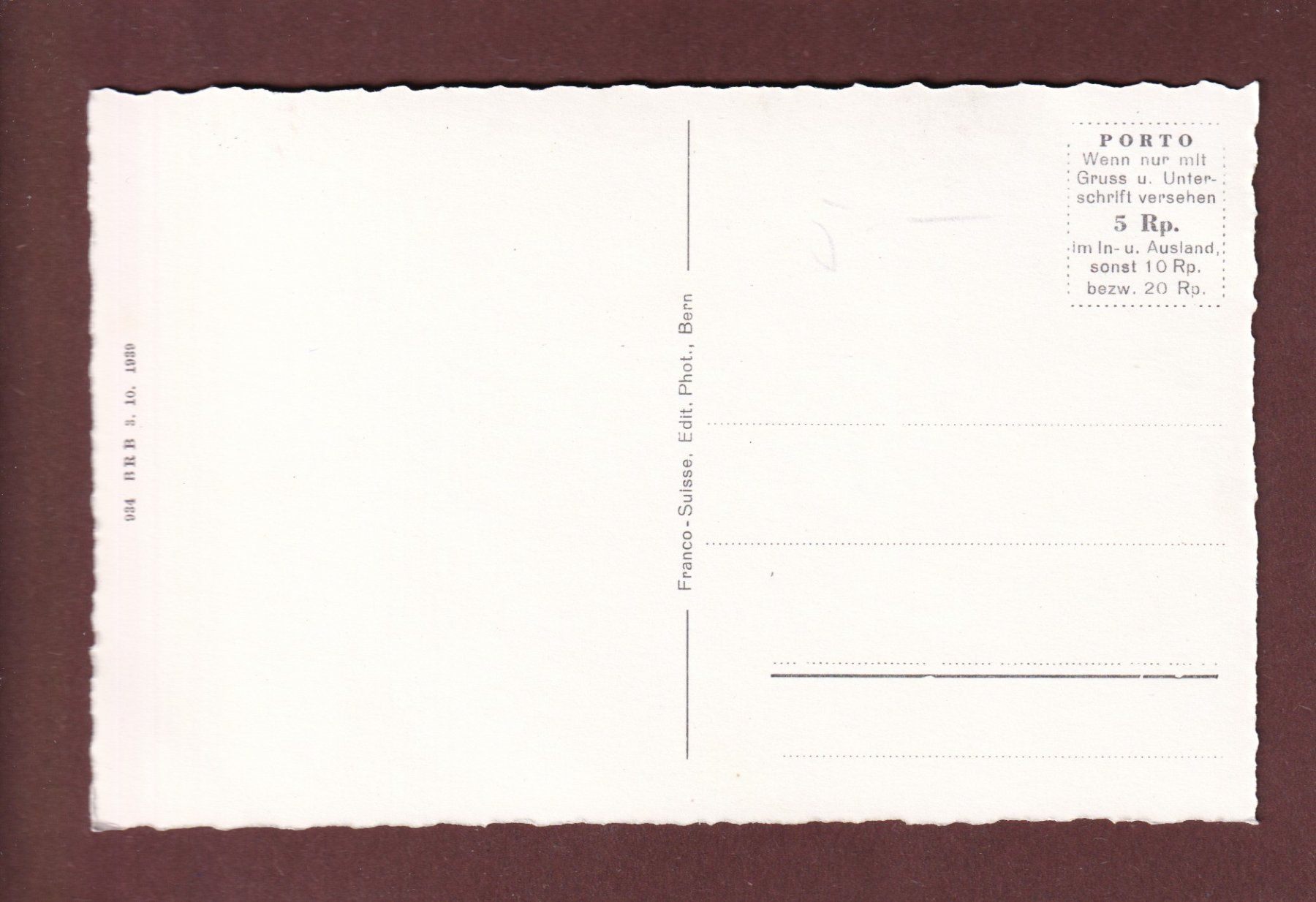 Cartoline postali: Pension HALTENEGG ob Thun – Usato da Pully venduto da nicecards-shop 1