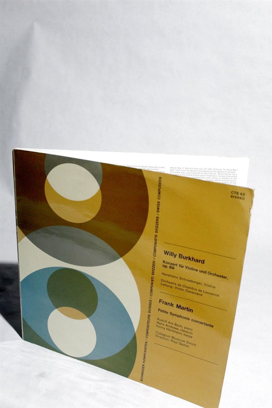CD: Willy Burkhard / Frank Martin: KONZERTE – Usato da Bern venduto da vinyl-heaven