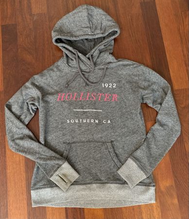 Hollister Hoodie Grau, Grösse S - Kuschelig für Winter!