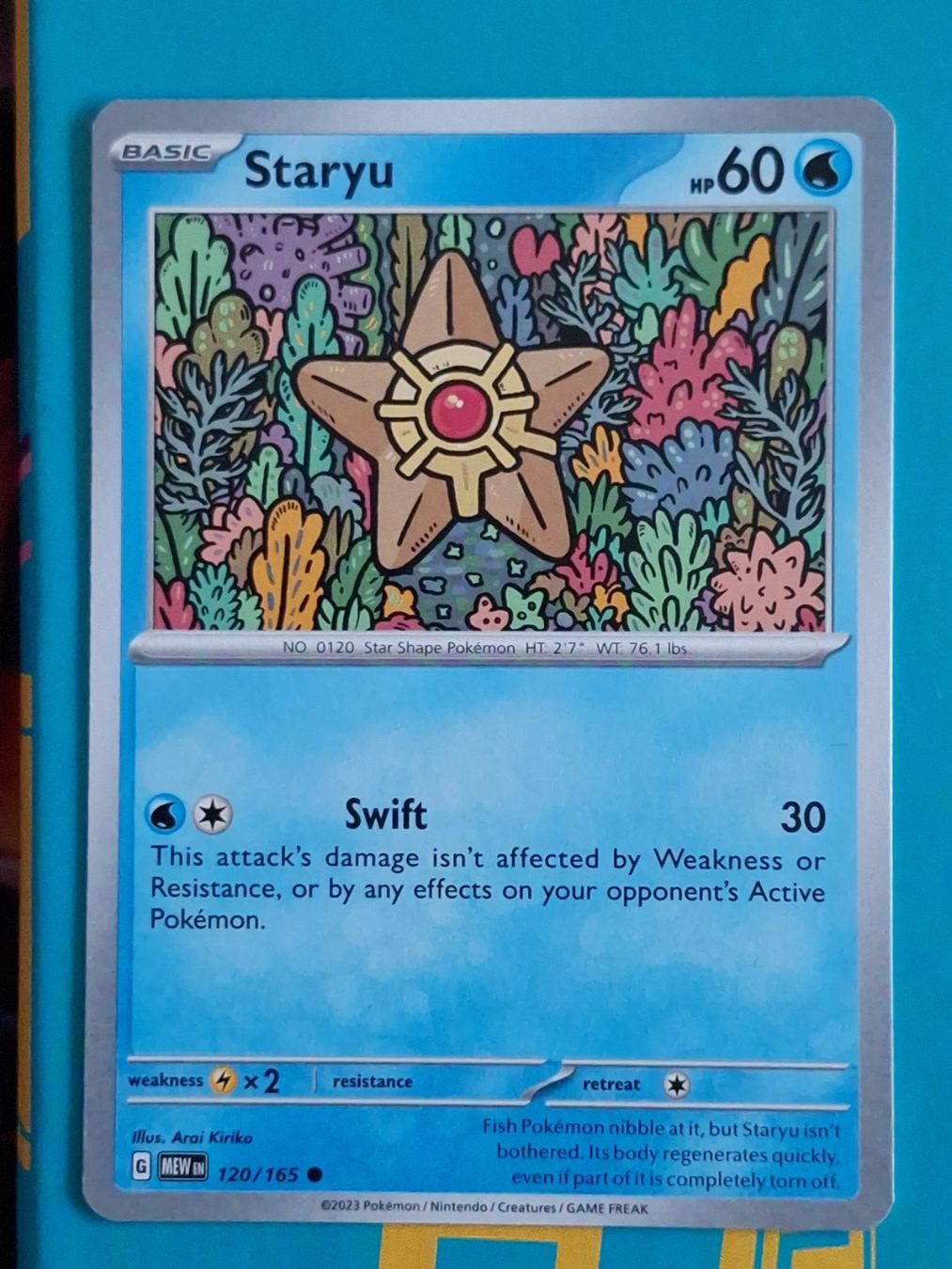 Pokémon Carte collezionabili: Staryu Sterndu - Pokemon Mew 151 – Usato da Altstätten SG venduto da GGsGameshop