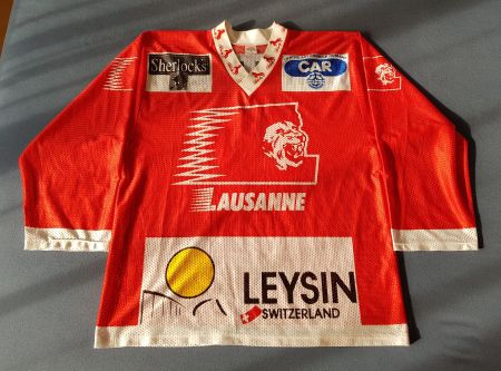 Maillot vintage de Lausanne Hockey Club, 1994/95, XL, Nr. 17
