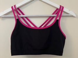 Sport BH mit pinken Trägern, Grösse S