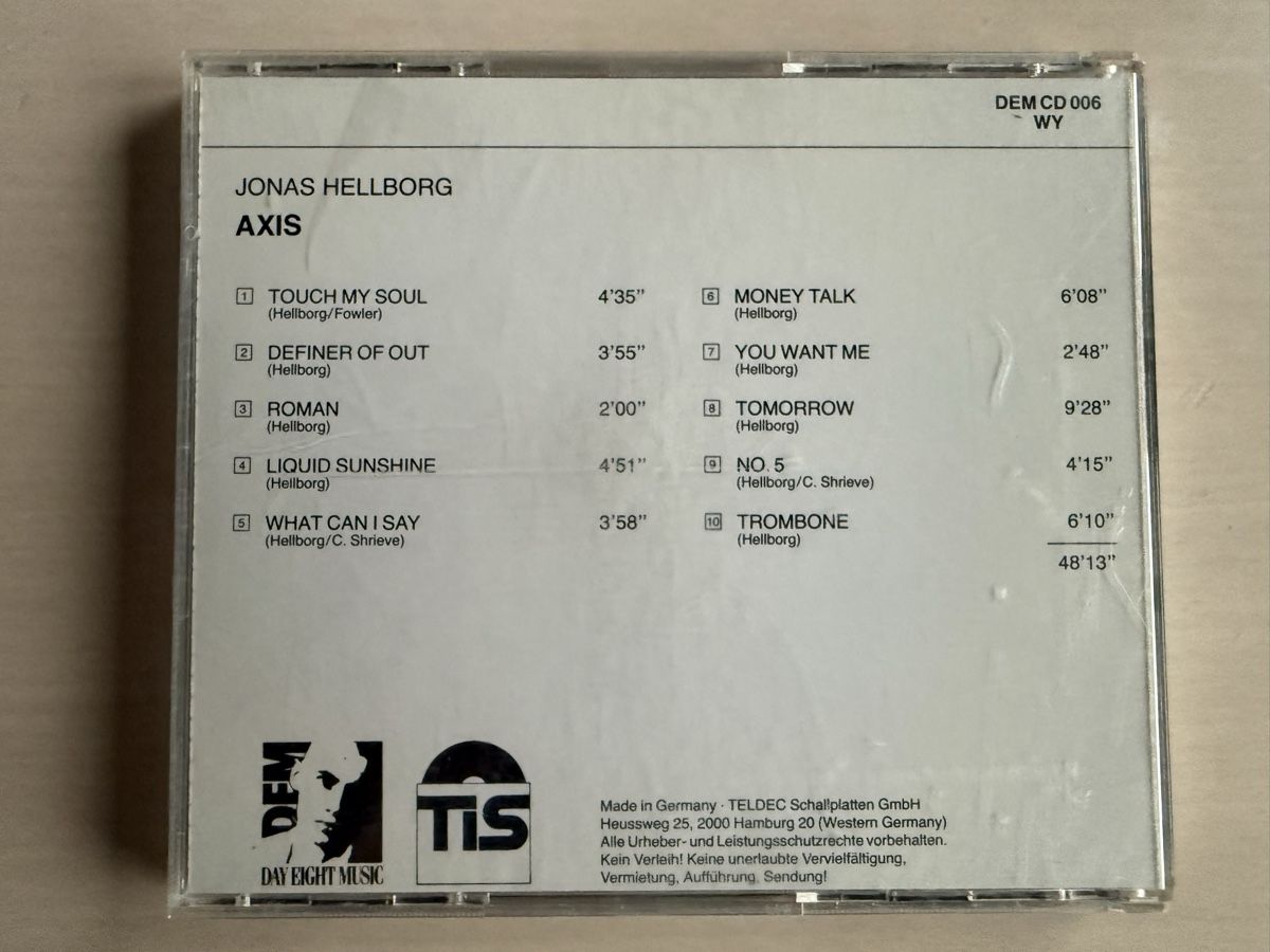CDs: Jonas Hellborg - Axis (CD, 1989) – D'occasion à Oberried Brienz par Chyara 1