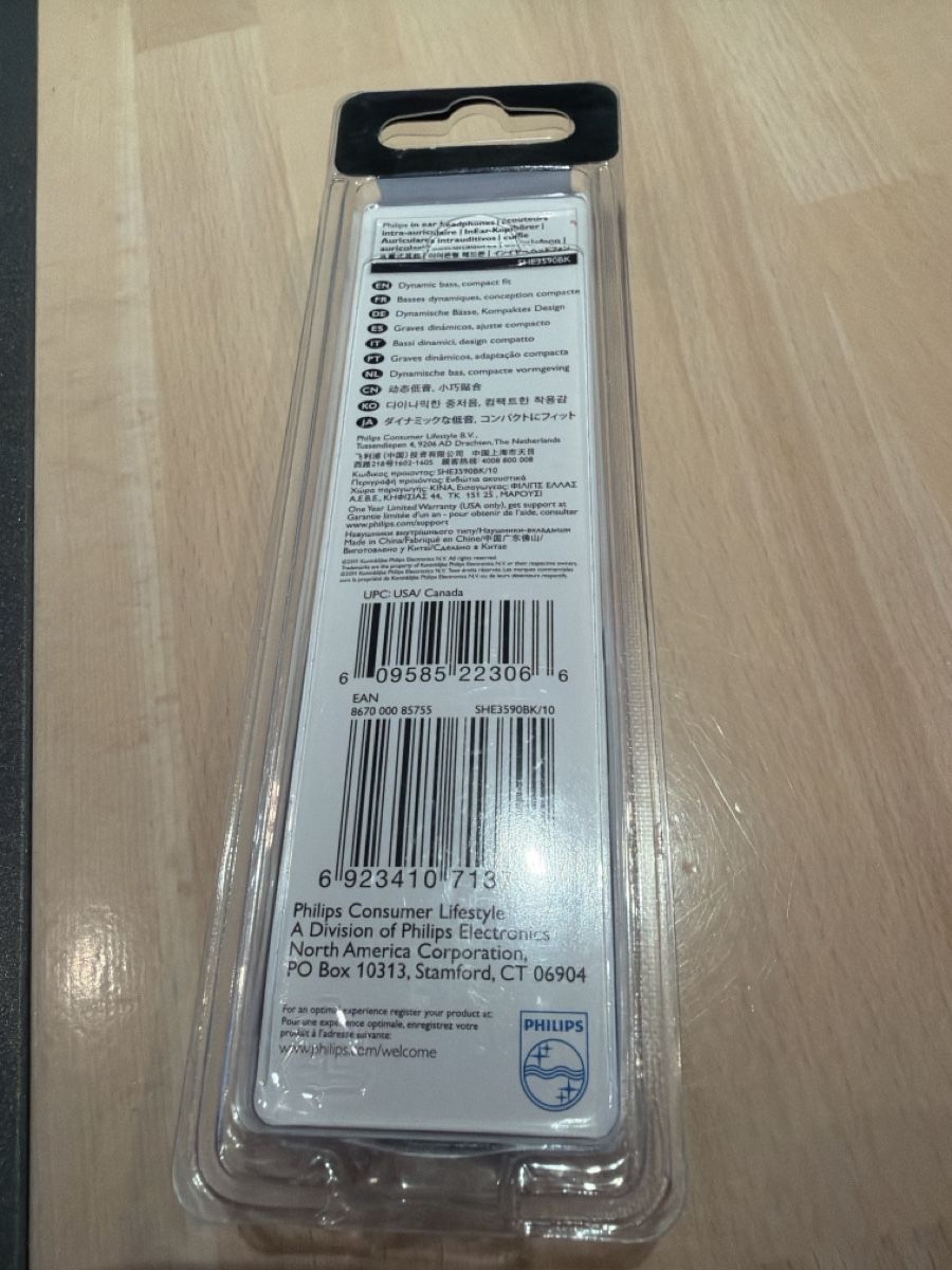 Philips Cuffie: PHILIPS In-Ear Kopfhörer kabelgebunden – Nuovo e nell'imballaggio originale da Langenthal venduto da fleurlumineuse 1