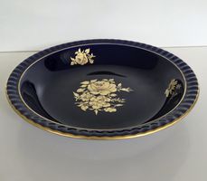 Vintage Bareuther Kobalt-Schale mit 22K Golddekor (Bayern)