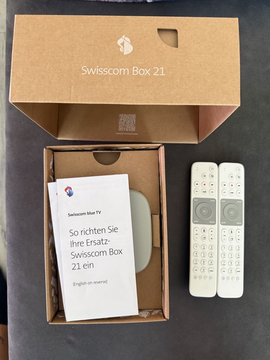 Ricevitori: Swisscom Box + 2 Fernbedienungen – Usato da Herisau venduto da Antonys 2