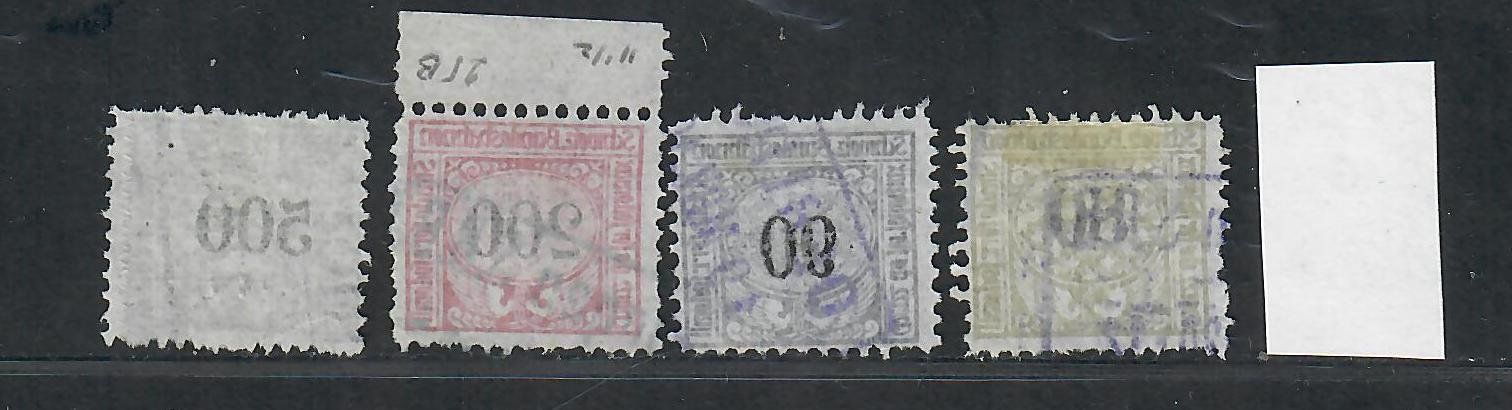 Tutti i francobolli: 1919: Eisenbahnmarken Nr.20B-25B gestempelt. – Nuovo (secondo la descrizione) da Endingen venduto da briefmarkenmeier57 1