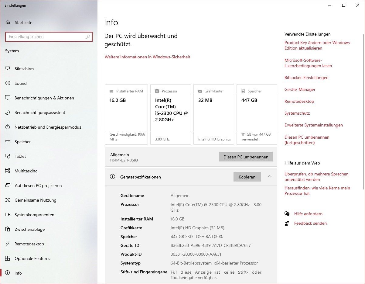 PC: Desktop PC mit Windows 10 und Office – Usato da Hubersdorf venduto da Gewonnen 1