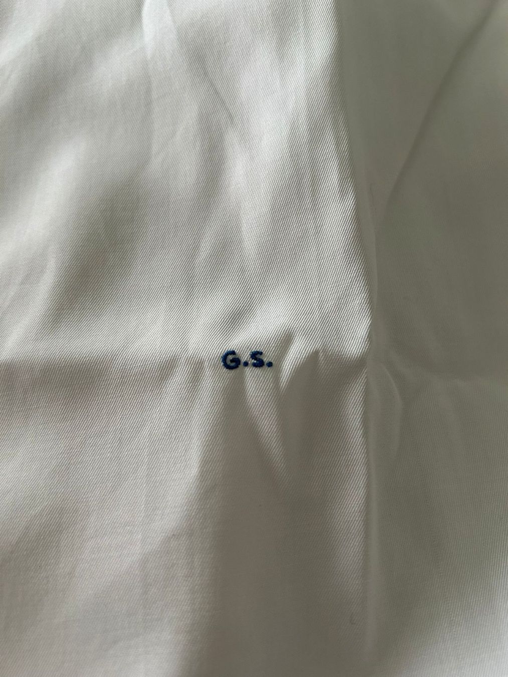 Camicette: Camicia cotone bianco tg.M cifrata GS – Usato da Melano venduto da H-Sara 2