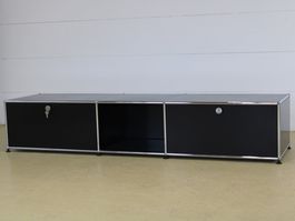 USM Haller Lowboard 3x1 | Schwarz | Neuwertig