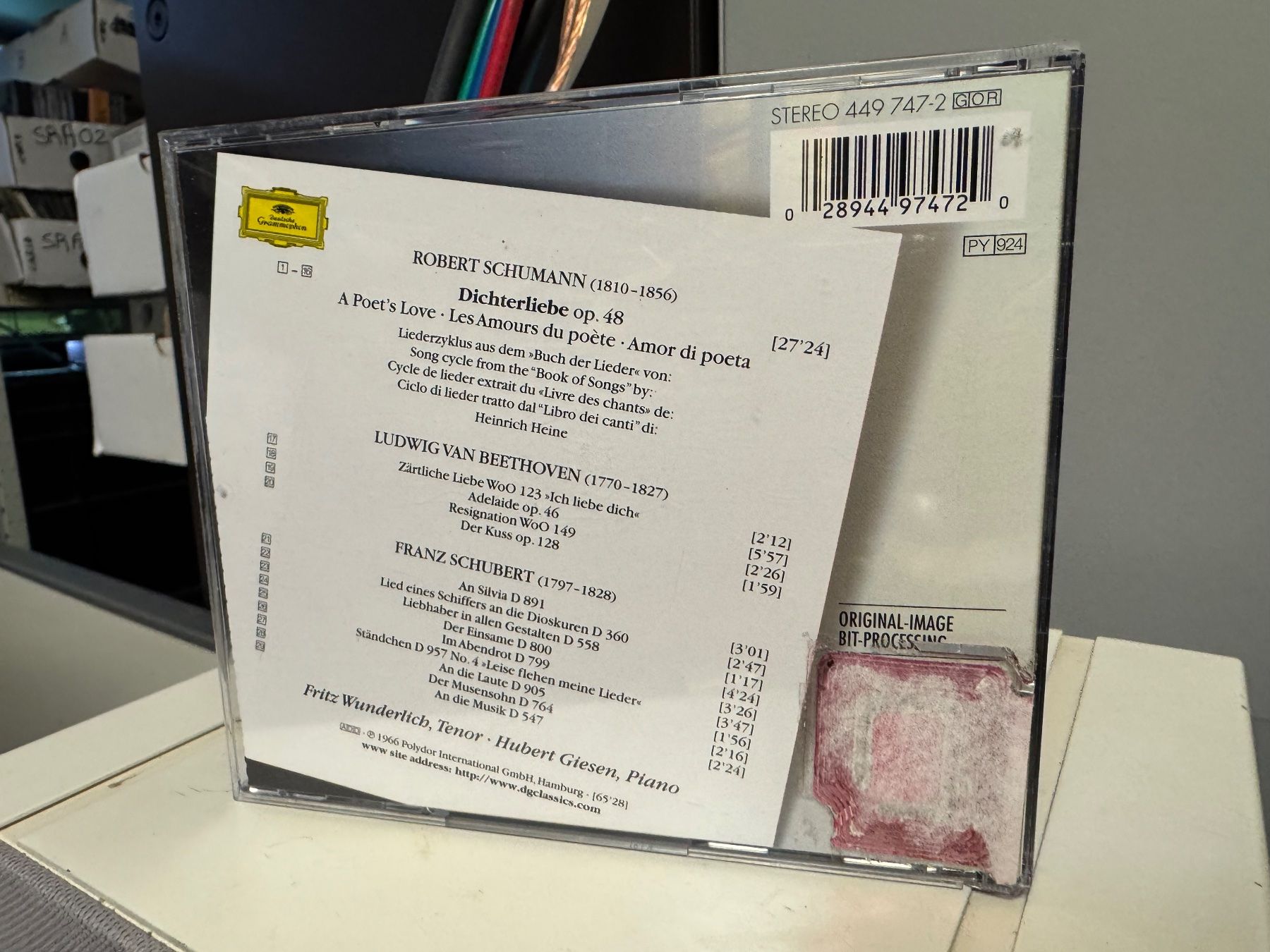 CDs: Schumann, Schubert - Dichterliebe, Lieder - SRA05B – Neuf (Voir description) à Küsnacht ZH par pdproject 1