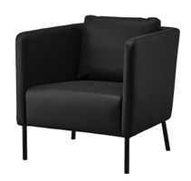 Sessel schwarz aus Leder von Ikea NP CHF 179.-
