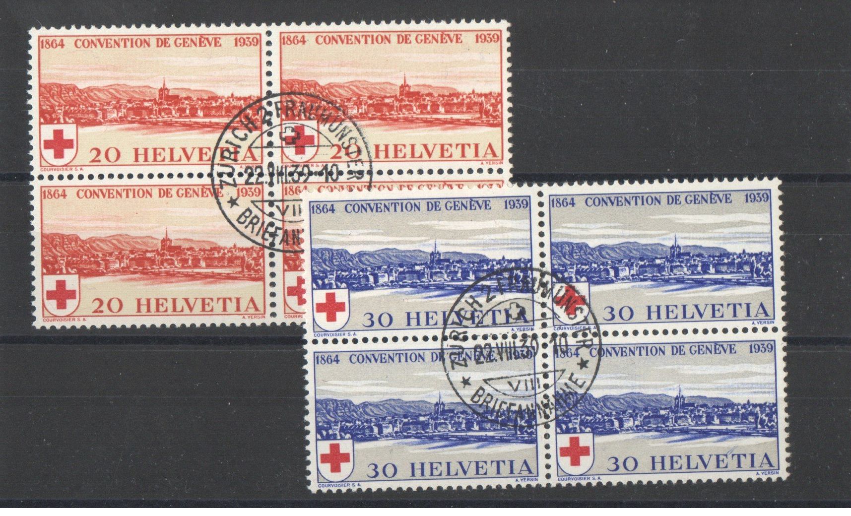 Alle Briefmarken: Convention de Genève – Gebraucht aus Echichens von Topfila