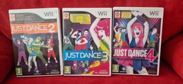 Just Dance 2, 3, 4 Wii lot 