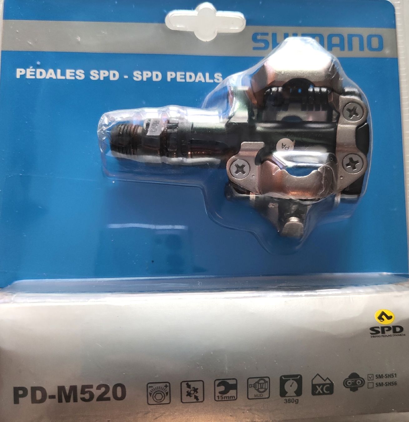 Shimano Pezzi di ricambio: Shimano pédales SPD / PD-M520 / Neuf  – Nuovo e nell'imballaggio originale da Biel/Bienne venduto da notfun