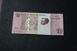 UNC Angola 10 Kwanzas 2012