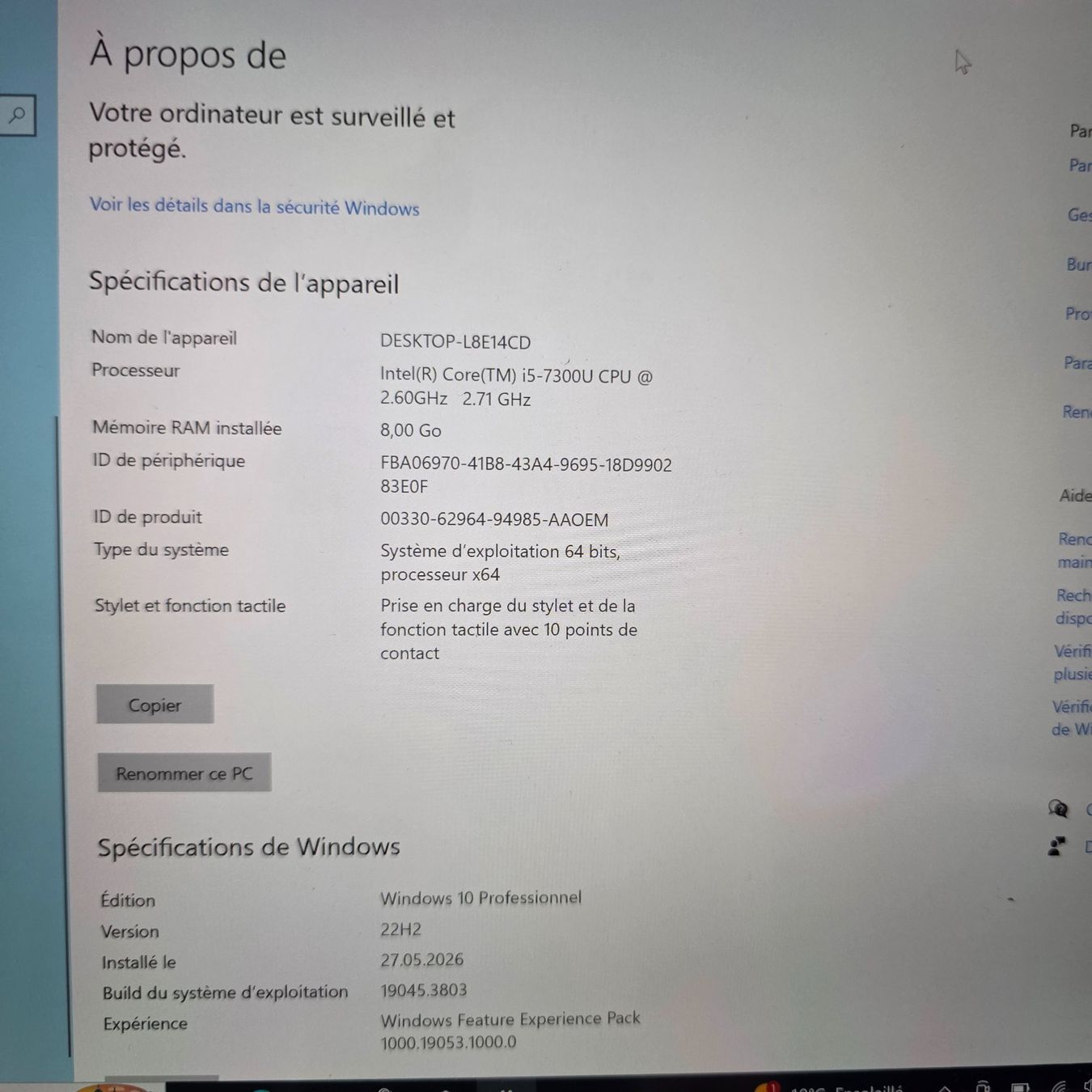 Microsoft Tablet PC: Microsoft Surface Pro 12.3" i5 / 8Go / 128Go + accessoires – Usato da Yverdon-les-Bains venduto da rogi80 4