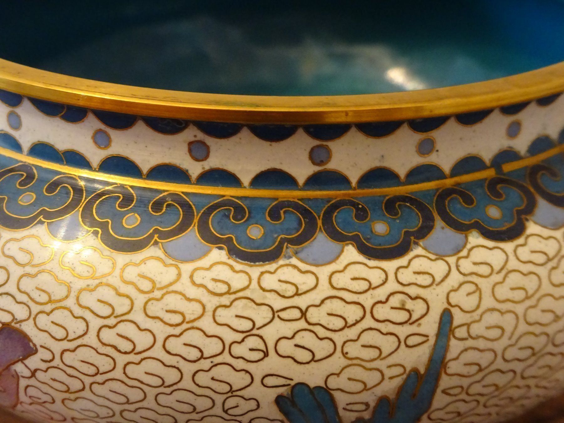 Vase & Récipients: Emaille Topf Vogel Pfingstrose / China – D'occasion à Esslingen par eintagammeer 7