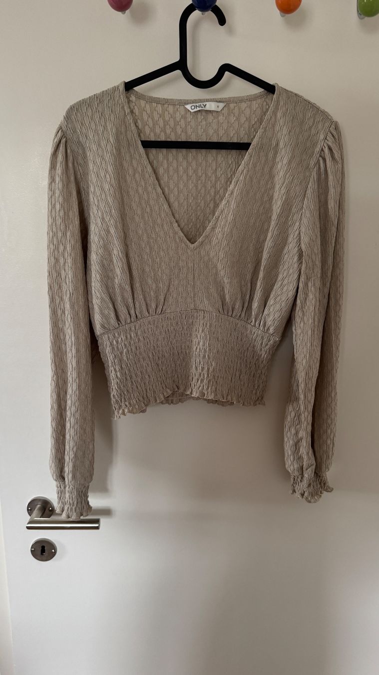 Only Camicette: Bluse ONLY, beige, Gr. M – Usato da Luzern venduto da Ecila007