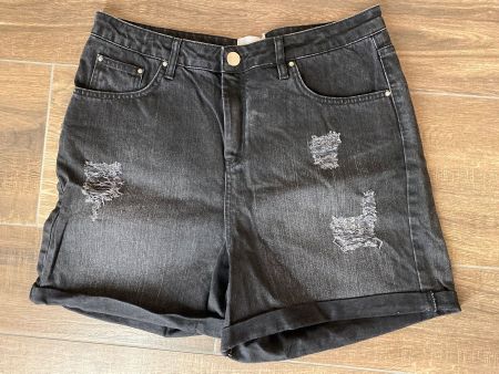 Asos Curve Hot Pants / Shorts Jeans schwarz grau Gr. 46