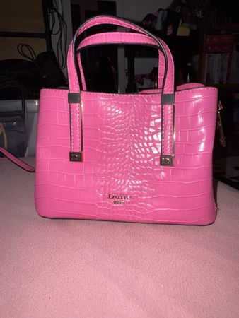 Dune London Handtasche Pink Kroko Optik - Top Zustand!
