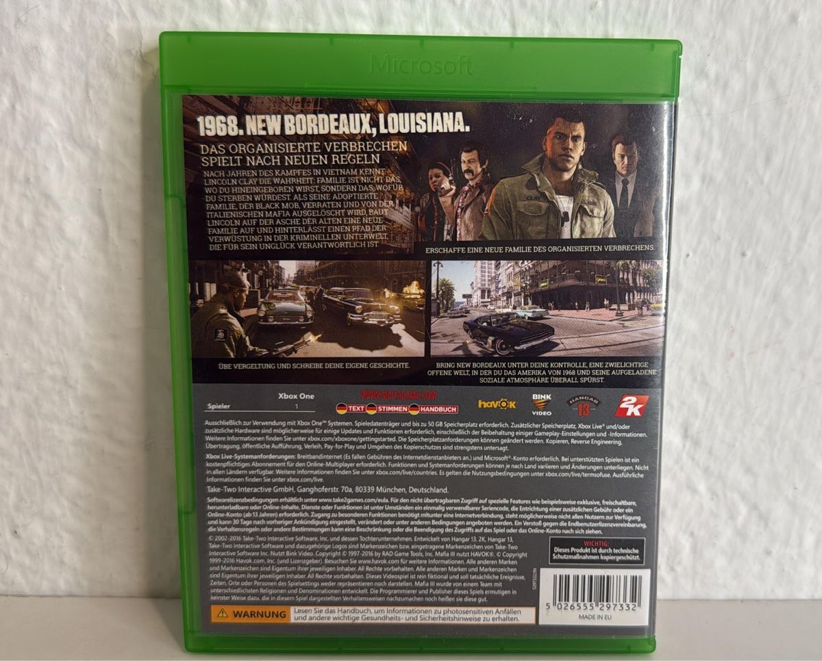 Microsoft Giochi: Xbox One Mafia III 3 - Great Condition – Usato da Ehrendingen venduto da bubulence 1