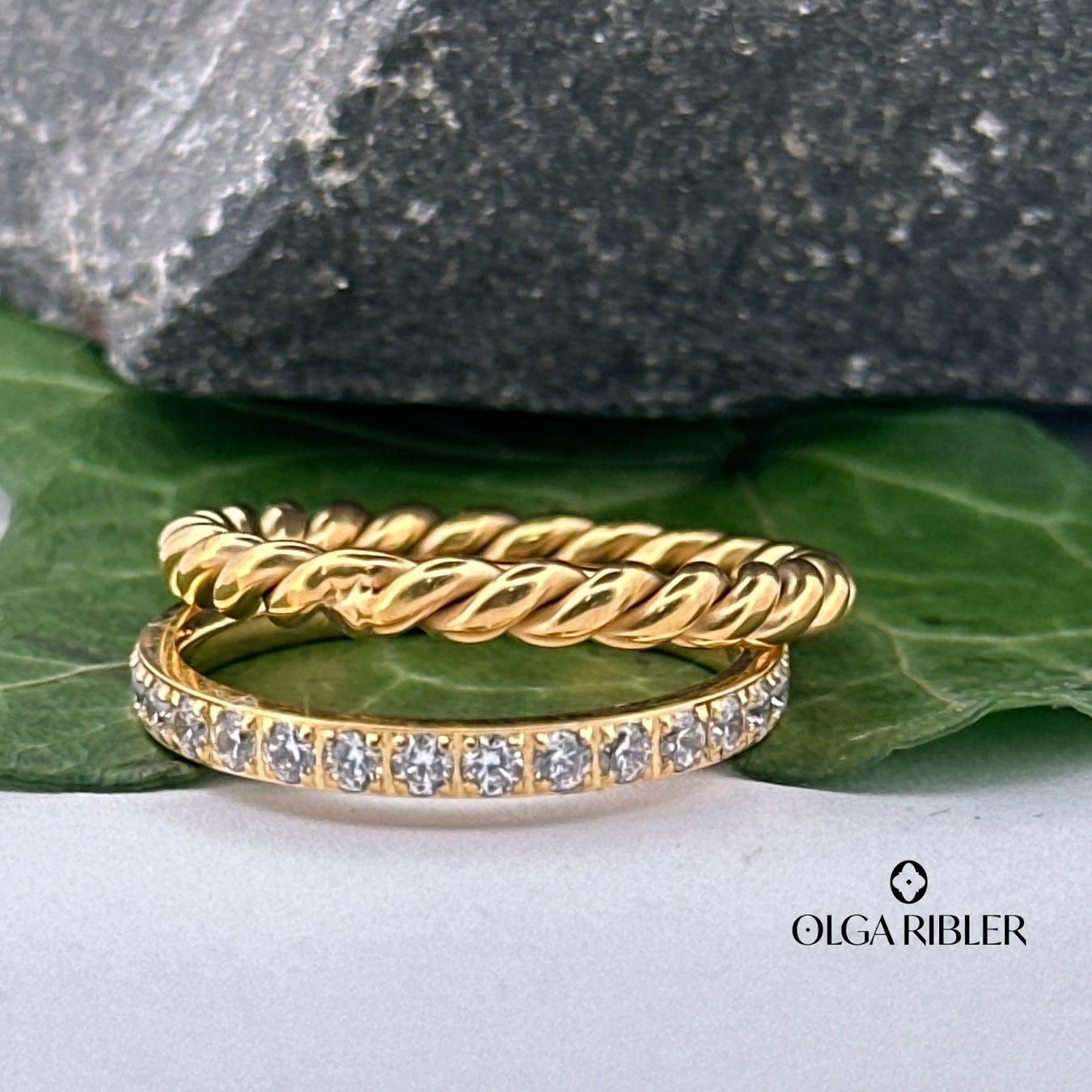 Olga Ribler Ringe: Edelstahl Set aus 2 Ringen Grösse 56 – Neu (gemäss Beschreibung) aus Luzern von Schmuckoutlet 3