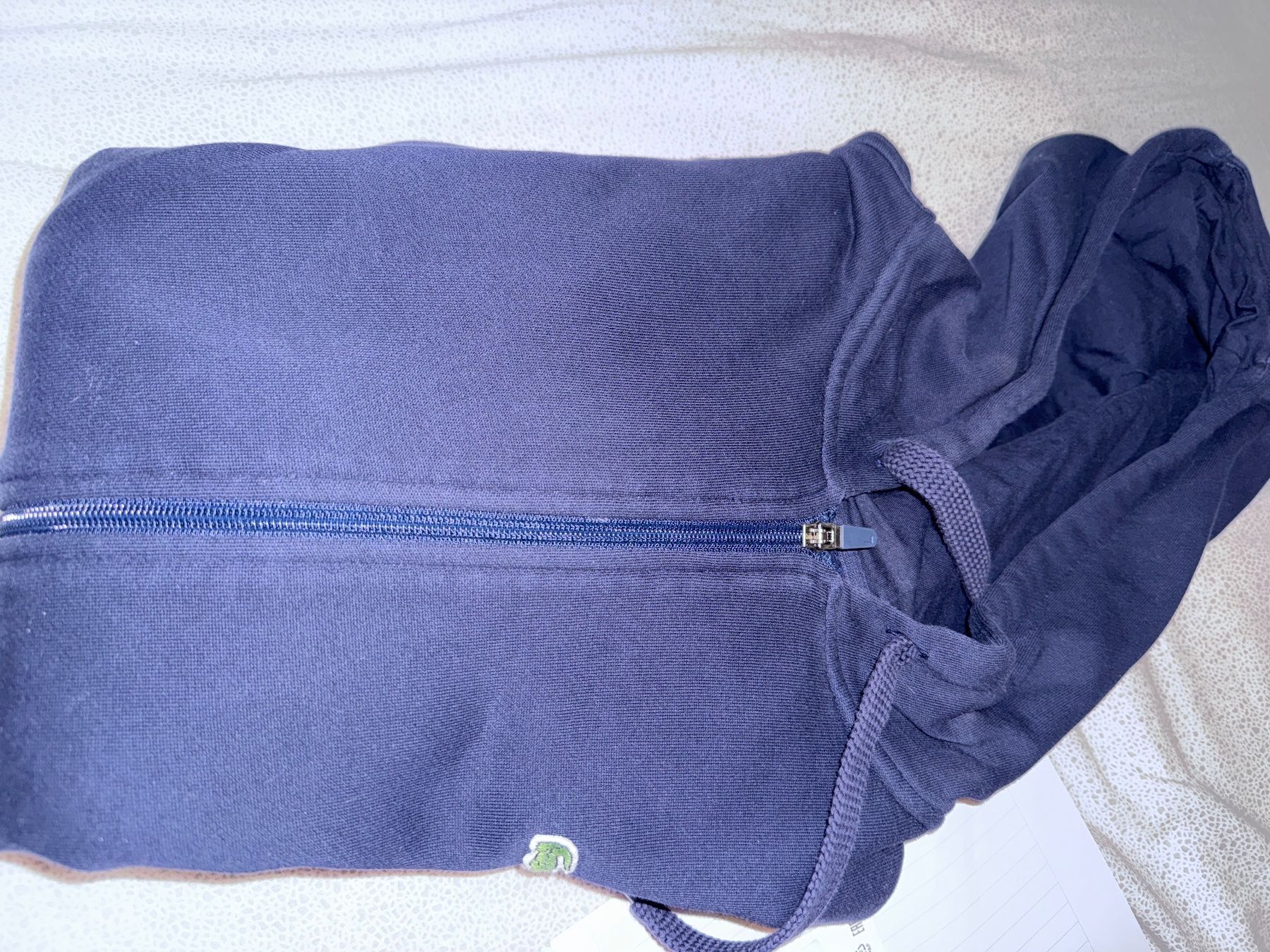 Lacoste Giacche: Lacoste Kapuzenjacke Gr. S  dunkelblau – Usato da Oberwil BL venduto da Zenga60