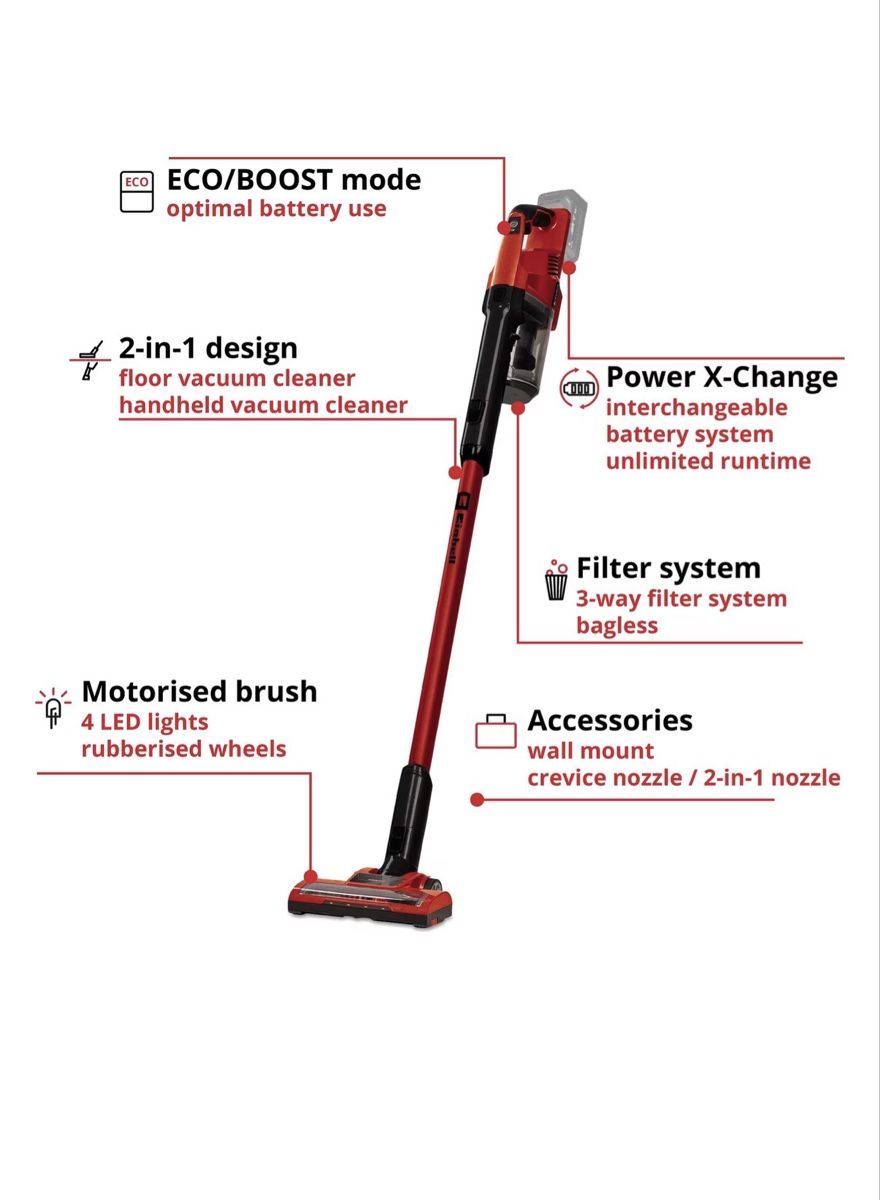 Einhell Aspirapolveri & Accessori: Einhell Akku-Staubsauger TE-SV 18 li-Solo – Usato da Dintikon venduto da flamingo88 1