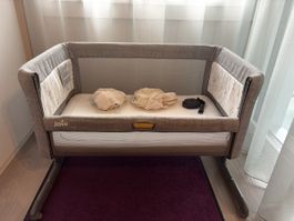 Joie Roomie Glide Beistellbett Grau Guter Zustand