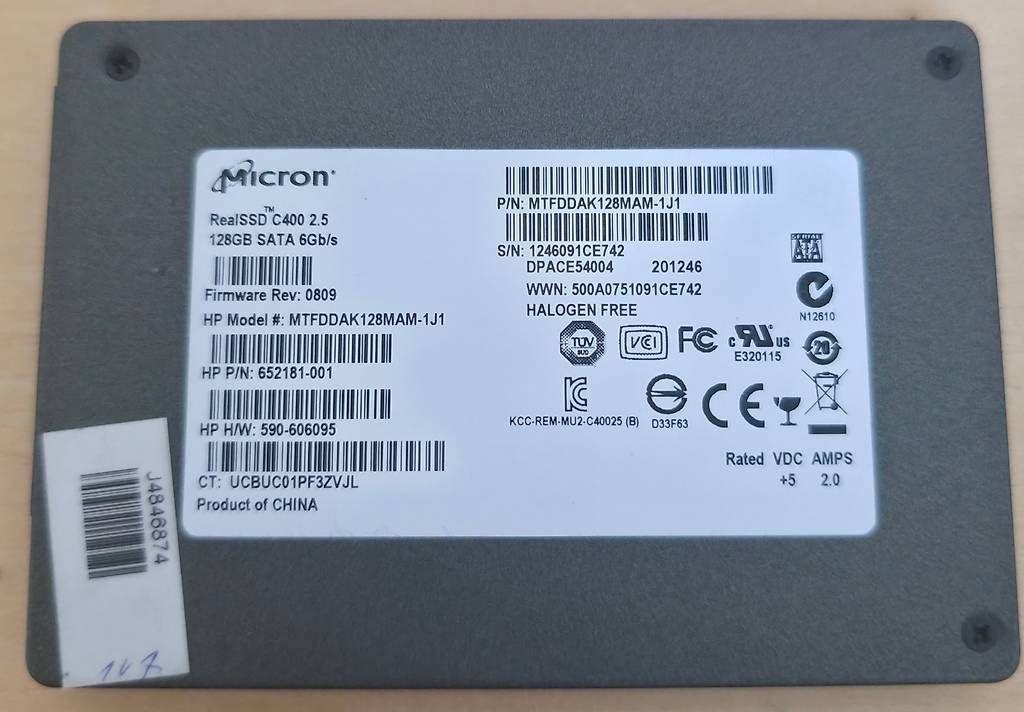 Harddisks: Micron RealSSD C400  128GB – Gebraucht aus Basel von Junior_Store