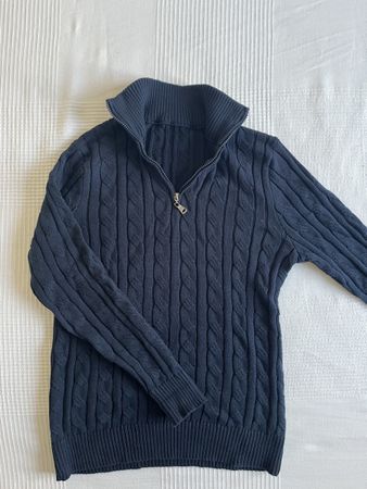 Halfzip bleu/ blau