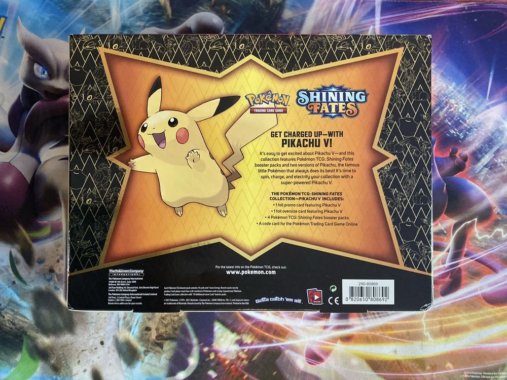 pokemon trading card game paldean fates pokemon ex premium collection Pikachu V Box – GSPokémon