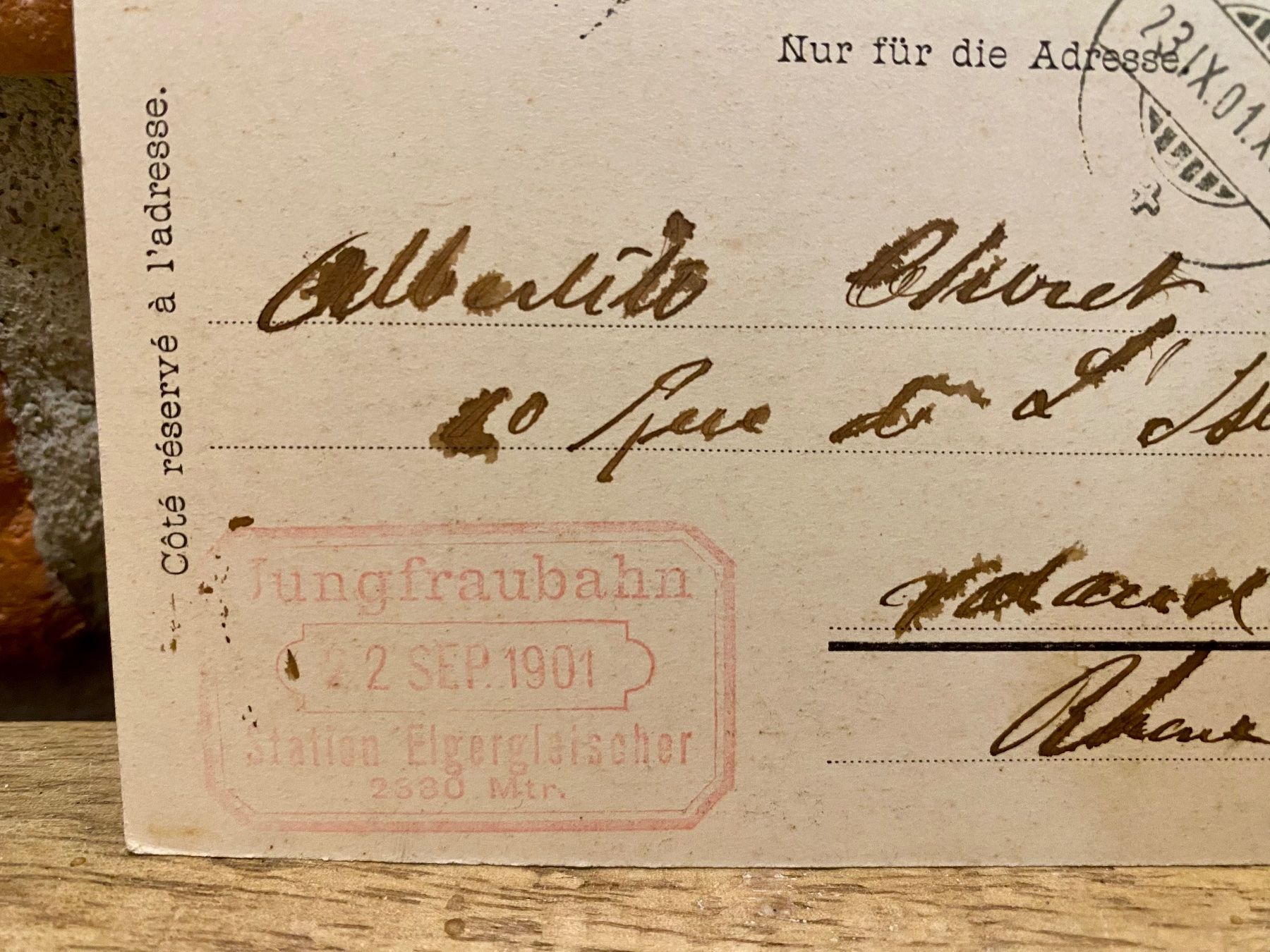 Ansichtskarten: 1901 Eisgrotte Eigergletscher – Gebraucht aus Root von ENGLAND-TREASURES 4