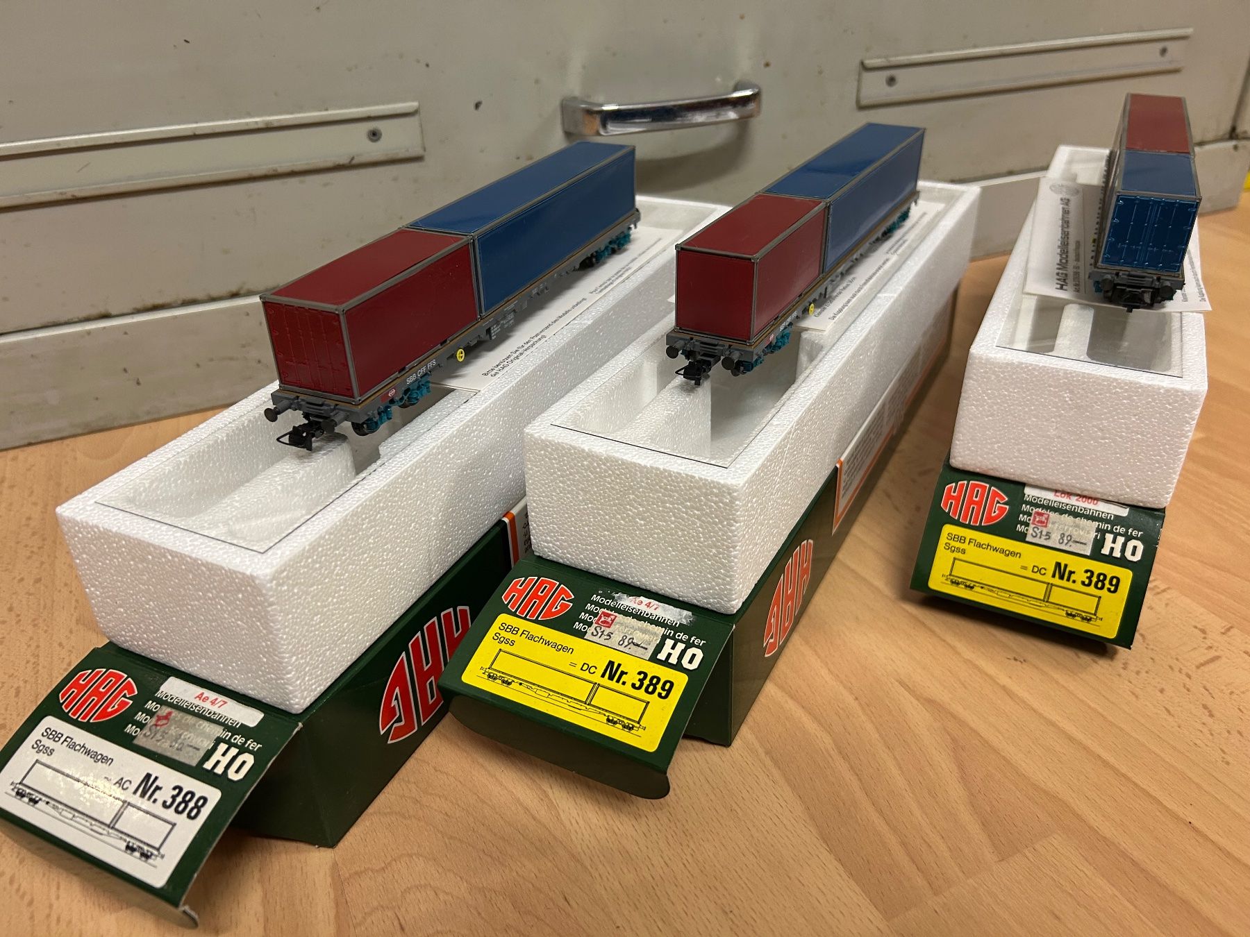 Hag Trains électriques: Hag Containerwagen – D'occasion à Erstfeld par Alpstei 3