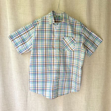 Taille 14 ans – Benetton – Chemise d'été à carreaux