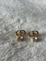 Earrings Drop with a Crystal