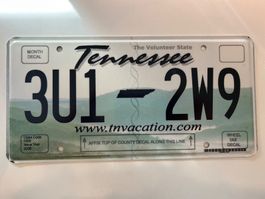🇺🇸 U.S. Autoschild, Tennessee 3U1-2W9 - ORIGINAL