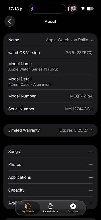 Smartwatch: Apple Watch Series 11 GPS – Gebraucht aus Schlieren von tzhkrph1 1