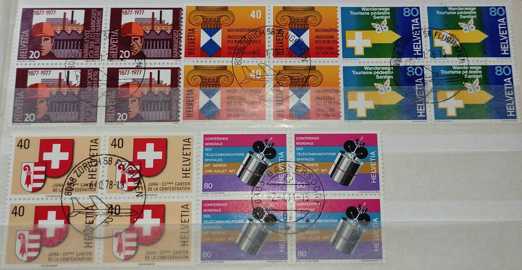 Alle Briefmarken: Briefmarken Helvetia – Gebraucht aus Baar von Maxlee75